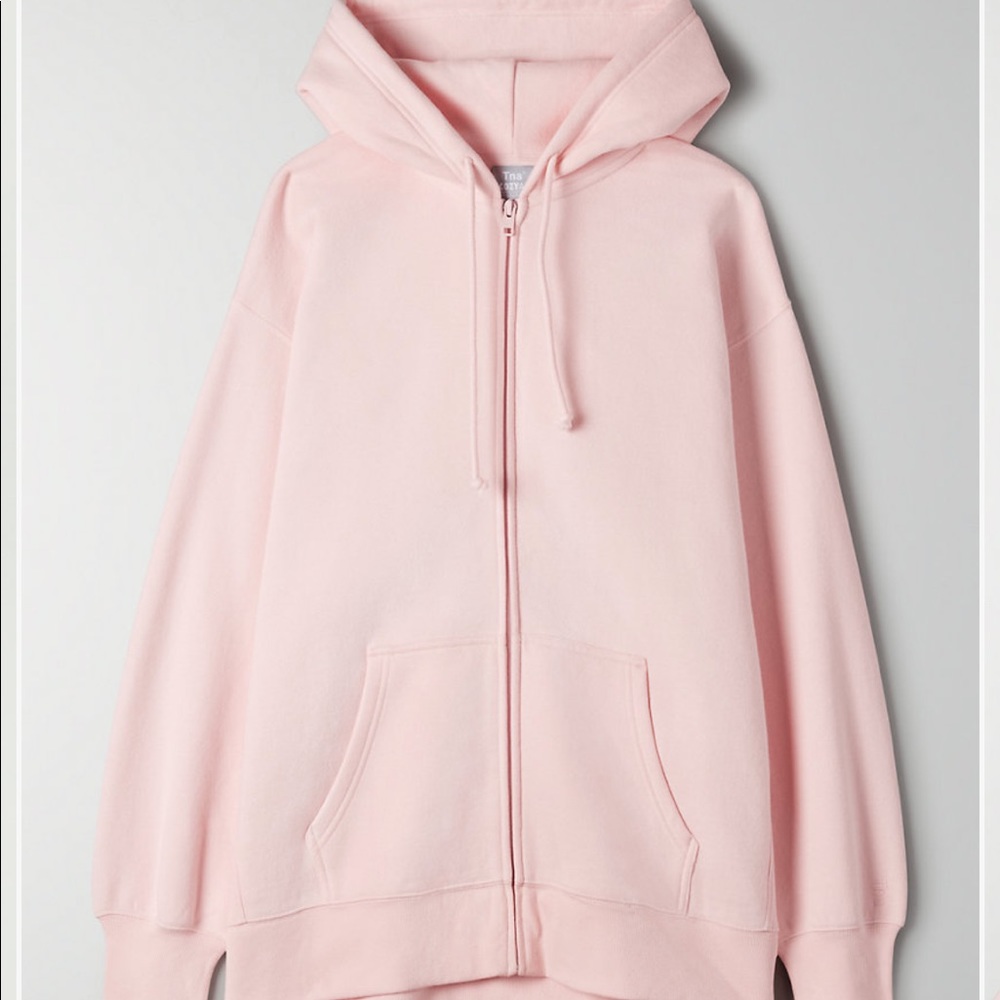 Aritzia cozy fleece lined zip sweater